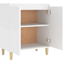 vidaXL - Dressoir - Wit - Bewerkt hout