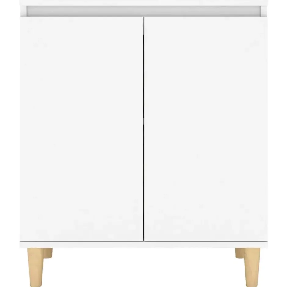 vidaXL - Dressoir - Wit - Bewerkt hout