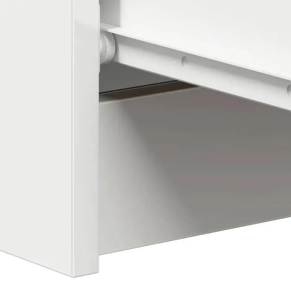 vidaXL - Dressoir - Wit - Bewerkt hout