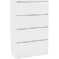 vidaXL - Dressoir - Wit - Bewerkt hout