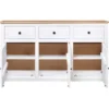 vidaXL - Dressoir - Wit - Grenenhout
