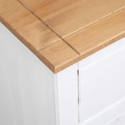 vidaXL - Dressoir - Wit - Grenenhout
