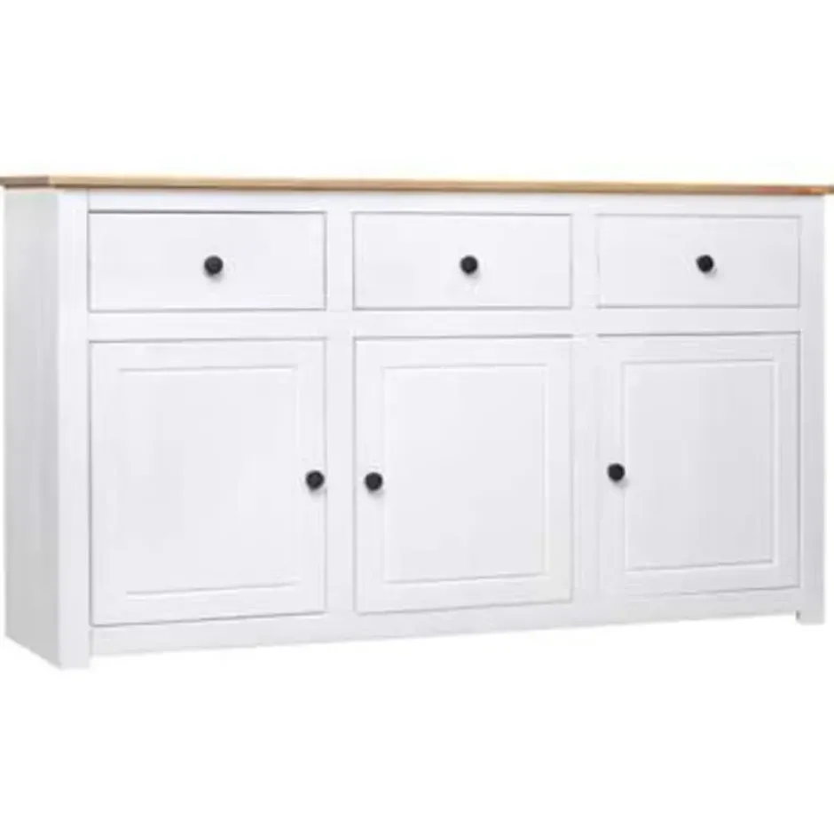 vidaXL - Dressoir - Wit - Grenenhout