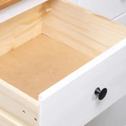 vidaXL - Dressoir - Wit - Grenenhout