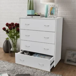 vidaXL - Dressoir - Wit - Hout