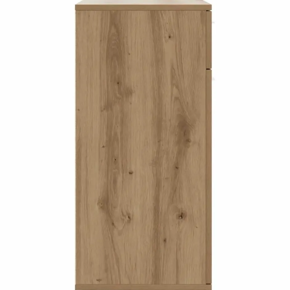 vidaXL - Dressoir 80x36x75 cm bewerkt hout artisanaal eikenkleur