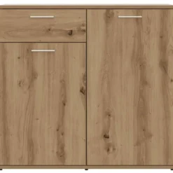 vidaXL - Dressoir 80x36x75 cm bewerkt hout artisanaal eikenkleur