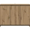 vidaXL - Dressoir 102x33x75 cm bewerkt hout artisanaal eikenkleurig