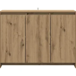 vidaXL - Dressoir 102x33x75 cm bewerkt hout artisanaal eikenkleurig