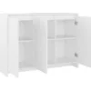 vidaXL - Dressoir 102x33x75 cm spaanplaat wit lage opslagkast