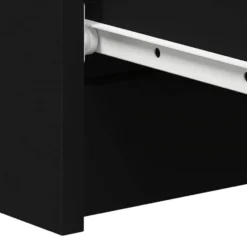 vidaXL - Dressoir - Zwart - Bewerkt hout