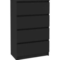 vidaXL - Dressoir - Zwart - Bewerkt hout