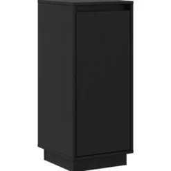 vidaXL - Dressoir - Zwart - Grenenhout - 2 stuks