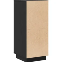 vidaXL - Dressoir - Zwart - Grenenhout - 2 stuks