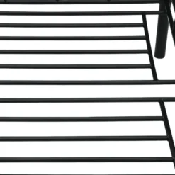 vidaXL - Eenpersoonsbedbank - Zwart - Metaal - 90x200 cm