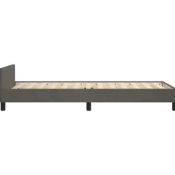 vidaXL - Eenpersoonsbed frame - Donkergrijs - Fluweel - 80x200 cm