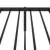 vidaXL - Eenpersoonsbed met hoofdbord - Zwart - Metaal - 80x200 cm