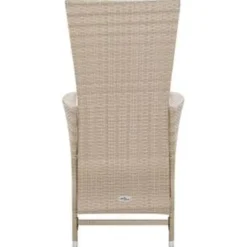 vidaXL - Eethoek Voor Buiten - Beige - Poly rattan - 150 cm tafellengte