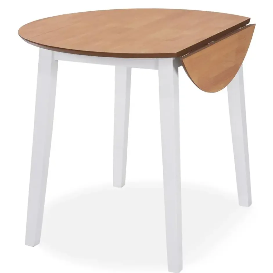 vidaXL - Eetkamertafel - Wit - MDF