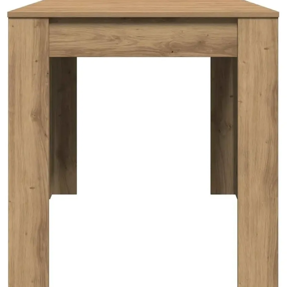 vidaXL Eettafel - Artisanaal eiken - Bewerkt hout - 140x74.5x76 cm