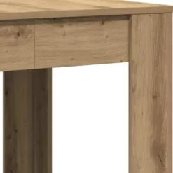 vidaXL Eettafel - Artisanaal eiken - Bewerkt hout - 140x74.5x76 cm