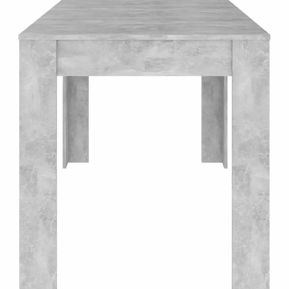 vidaXL Eettafel - Betongrijs - Bewerkt hout - 140x74.5x76 cm