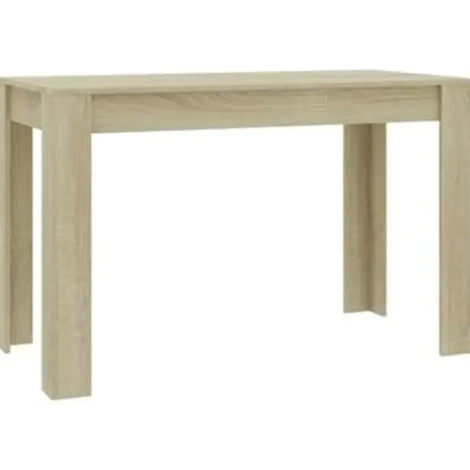 vidaXL - Eettafel - Bruin - Bewerkt hout