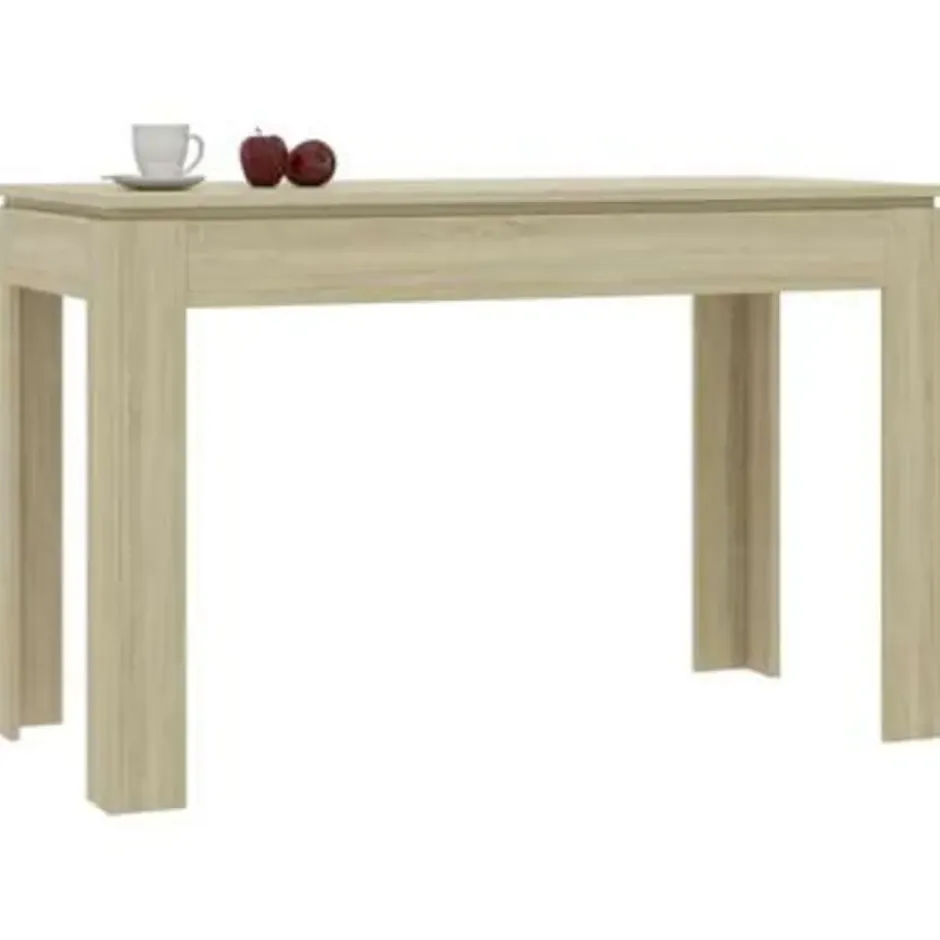 vidaXL - Eettafel - Bruin - Bewerkt hout