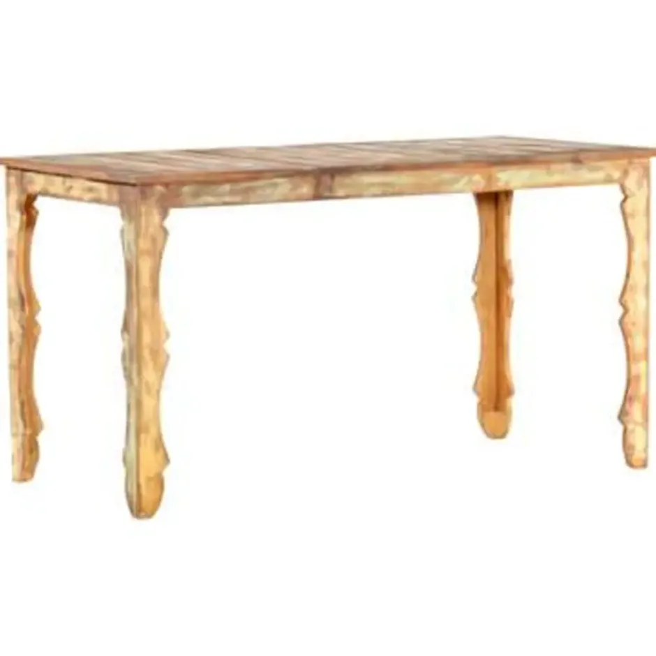 vidaXL - Eettafel - Bruin - Gerecycled hout - 140 x 70 x 76 cm