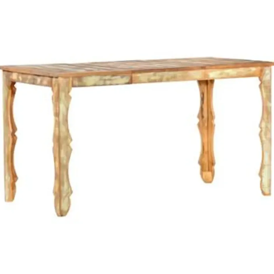 vidaXL - Eettafel - Bruin - Gerecycled hout - 140 x 70 x 76 cm