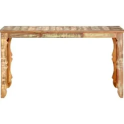 vidaXL - Eettafel - Bruin - Gerecycled hout - 140 x 70 x 76 cm