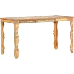 vidaXL - Eettafel - Bruin - Gerecycled hout - 140 x 70 x 76 cm
