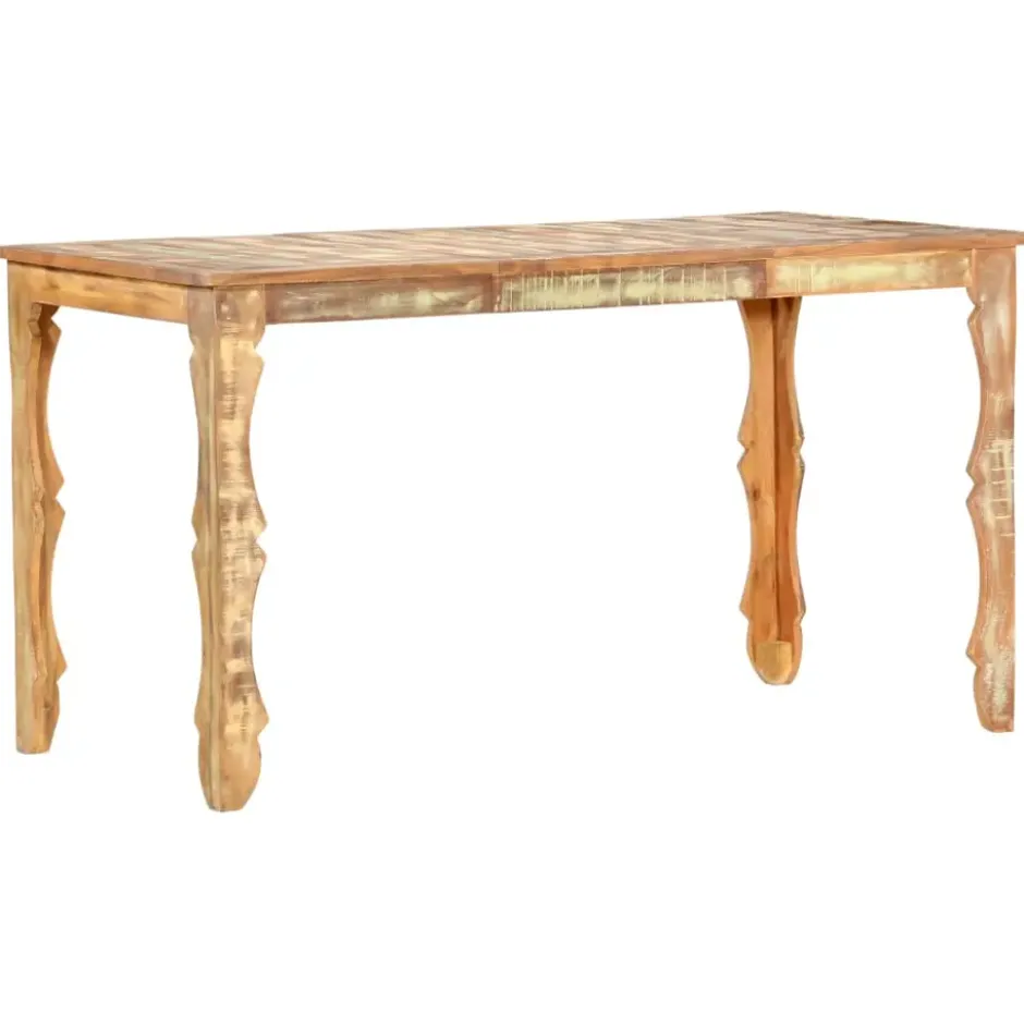 vidaXL - Eettafel - Bruin - Gerecycled hout - 140 x 70 x 76 cm