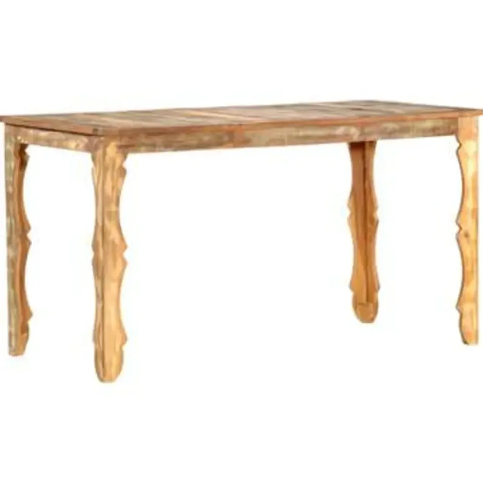 vidaXL - Eettafel - Bruin - Gerecycled hout - 140 x 70 x 76 cm