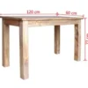 vidaXL - Eettafel - Bruin - Hout