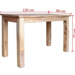 vidaXL - Eettafel - Bruin - Hout