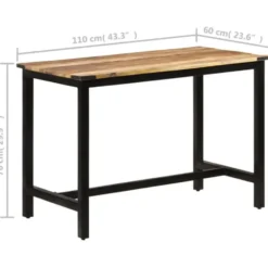 vidaXL - Eettafel - Bruin - Hout