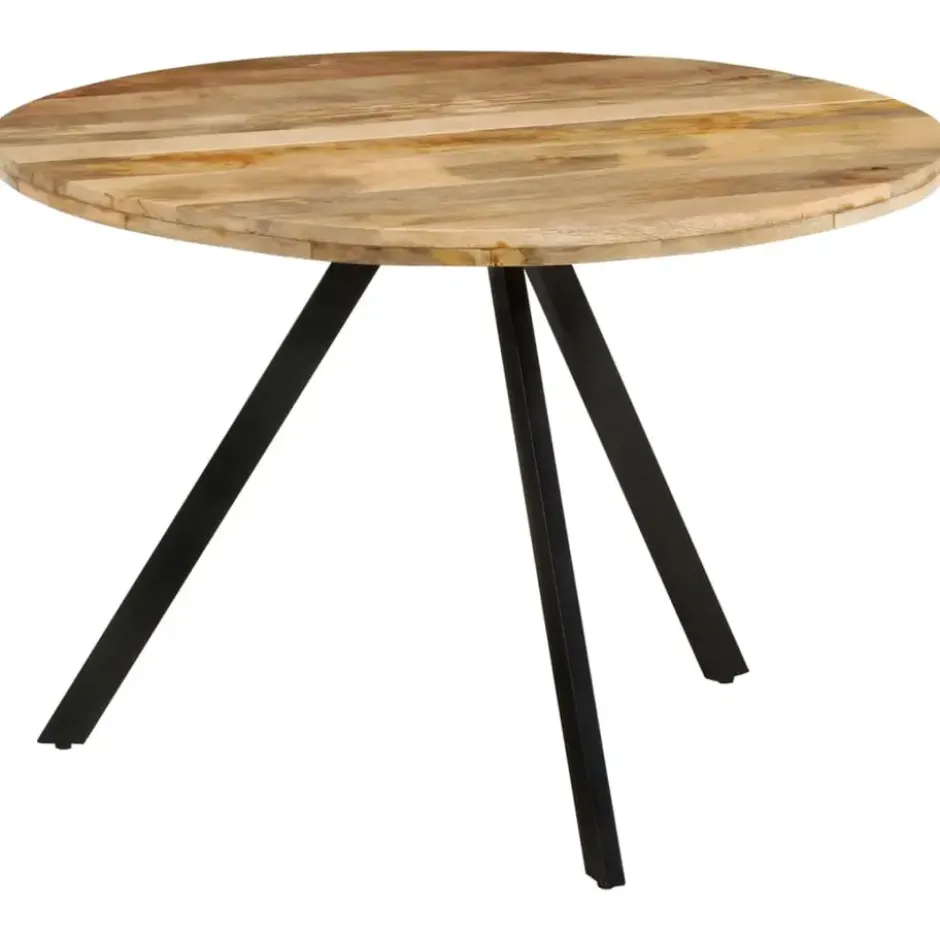 vidaXL - Eettafel - Bruin - Hout - Ø 110 x 75 cm