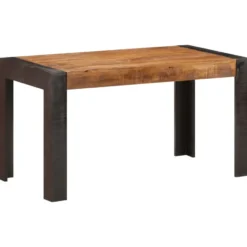 vidaXL - Eettafel - Bruin - Hout - 140 x 70 x 76 cm