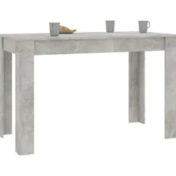 vidaXL - Eettafel - Grijs - Bewerkt hout