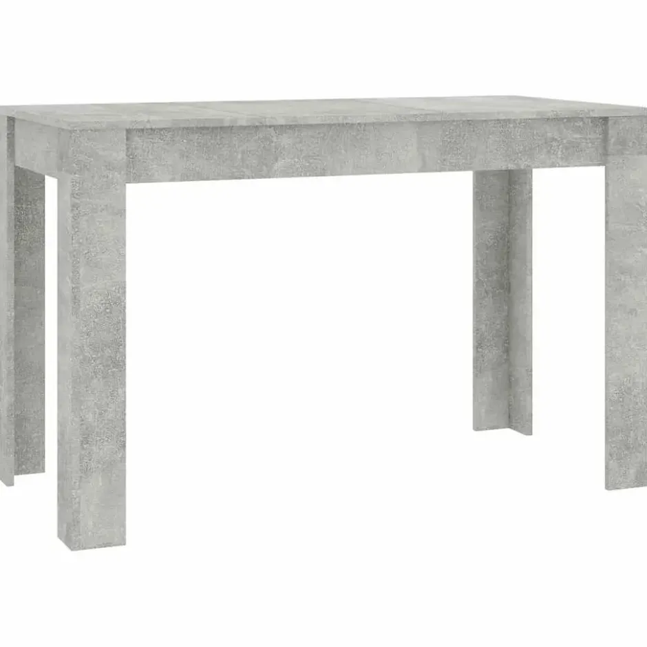 vidaXL - Eettafel - Grijs - Bewerkt hout