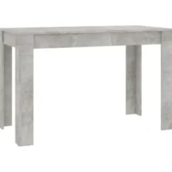 vidaXL - Eettafel - Grijs - Bewerkt hout