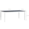 vidaXL - Eettafel - Grijs - Grenenhout - 180 x 90 x 73 cm