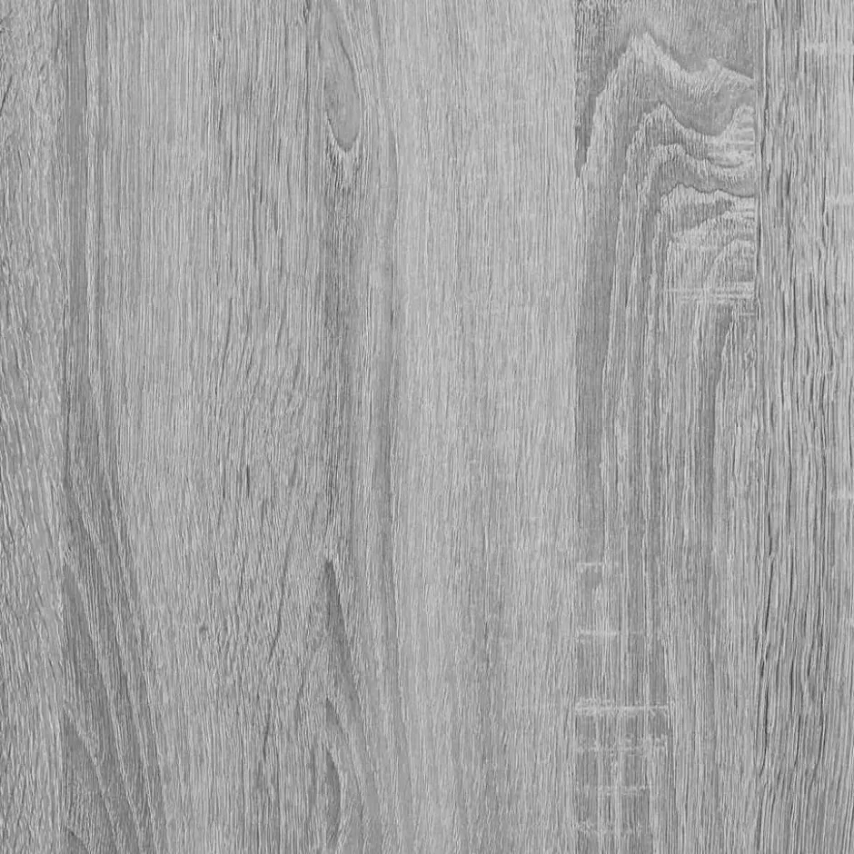 vidaXL Eettafel - Grijs sonoma eiken - Bewerkt hout - 140x74.5x76 cm