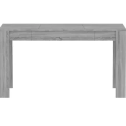 vidaXL Eettafel - Grijs sonoma eiken - Bewerkt hout - 140x74.5x76 cm