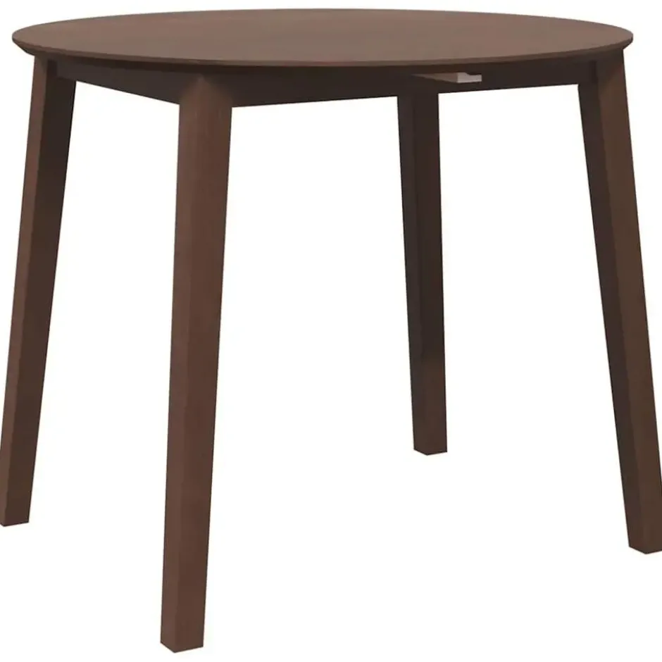 vidaXL Eettafel - Inklapbare tafel - Lichtbruin - Rubberhout - 90x90x55 cm