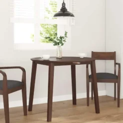 vidaXL Eettafel - Inklapbare tafel - Lichtbruin - Rubberhout - 90x90x55 cm