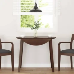 vidaXL Eettafel - Inklapbare tafel - Lichtbruin - Rubberhout - 90x90x55 cm