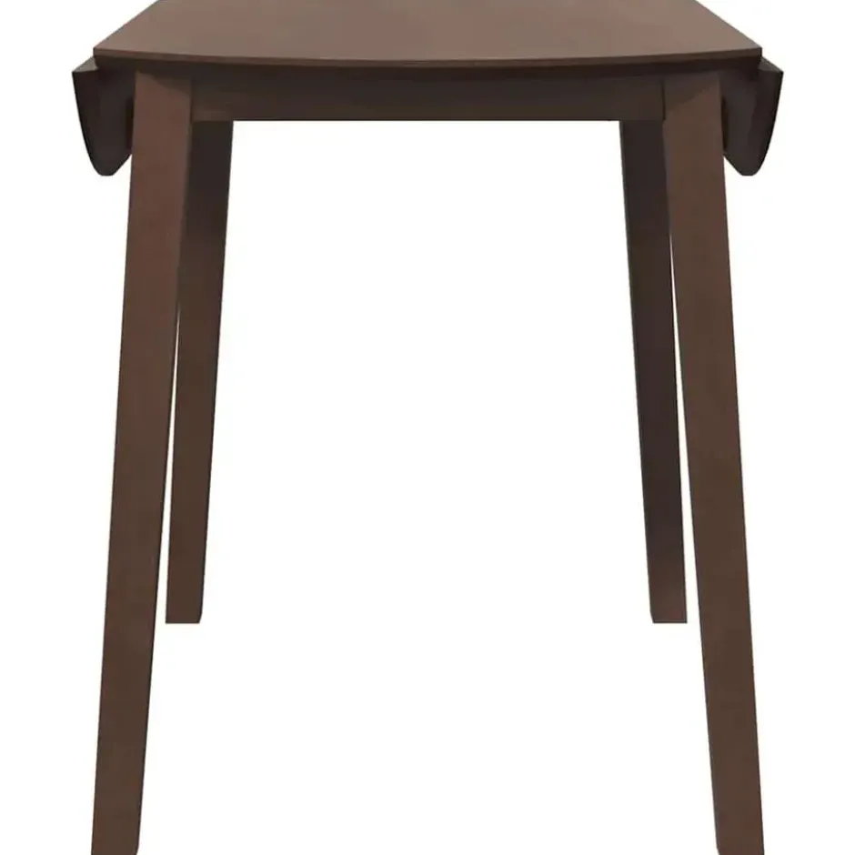 vidaXL Eettafel - Inklapbare tafel - Lichtbruin - Rubberhout - 90x90x55 cm