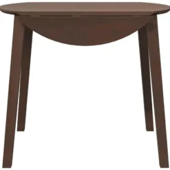 vidaXL Eettafel - Inklapbare tafel - Lichtbruin - Rubberhout - 90x90x55 cm